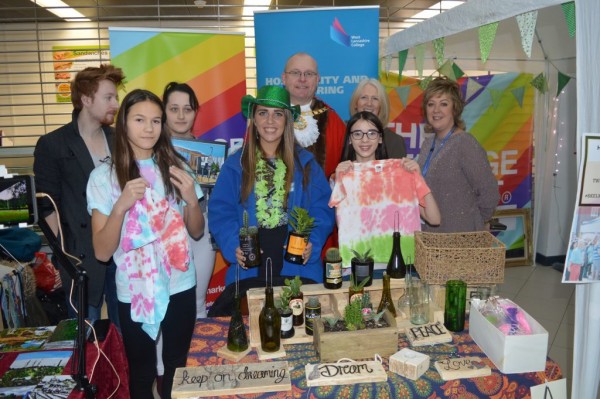 Students at the Teenage Market at West Lancashire College
