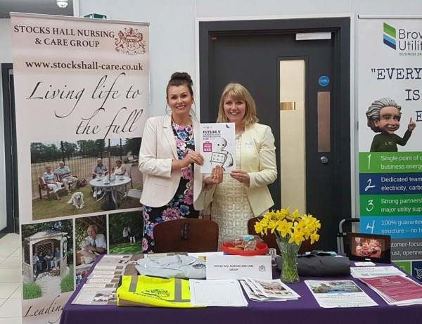 Stocks Hall stand at the careers fair