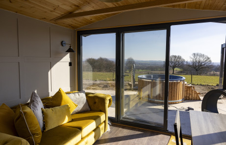 Glamping pod at Stone Hall Farm Luxury Glamping